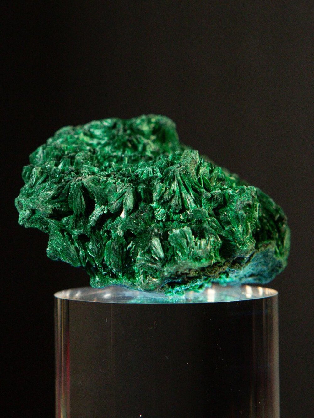 Natural Raw Velvet Malachite Crystal Cluster Specimen Home Decor 130g